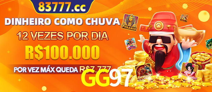 Banner do programa de recompensas Recomende para amigos do GG97, detalhando os bônus por convidar amigos, com prêmios que chegam a R$288.888.